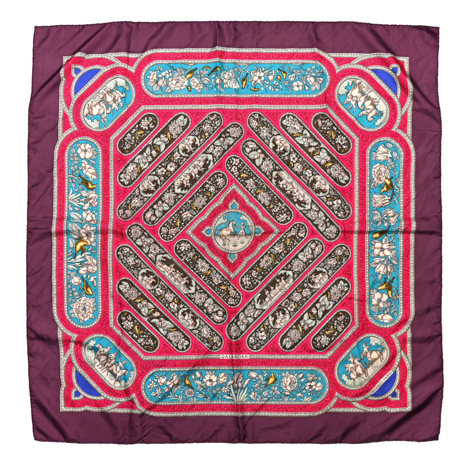 Hermes Silk Qalamdan Scarf 90 1735639 – FASHIONPHILE