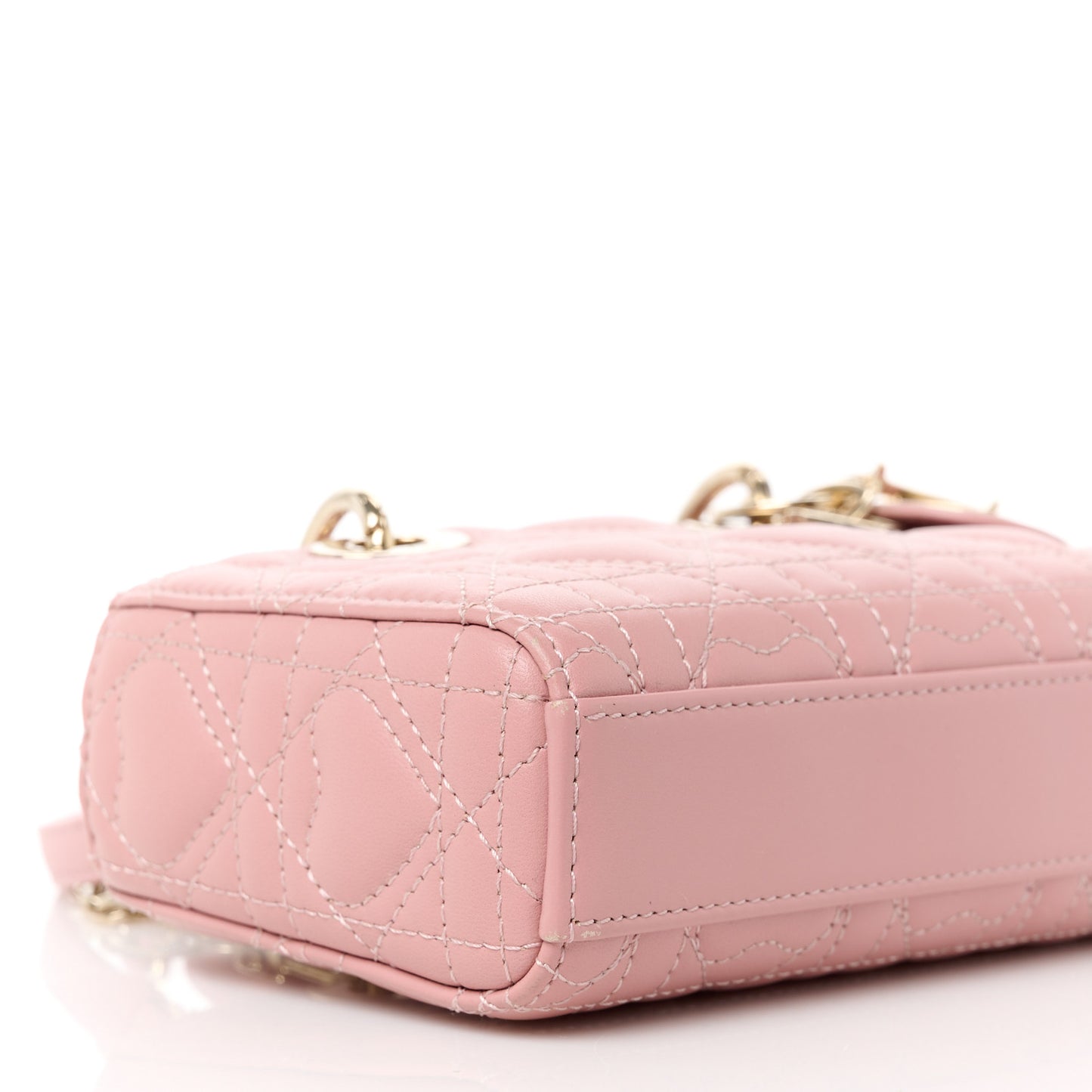 Lambskin Cannage Dioramour Micro Lady D-Joy Rose De Vents