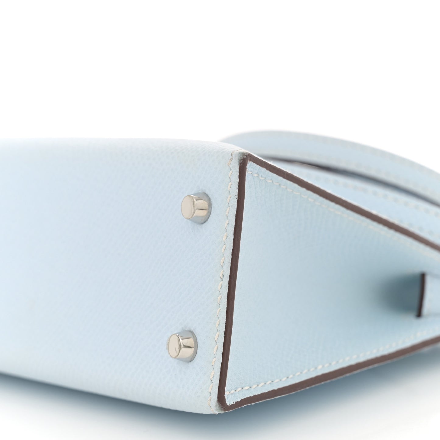 Epsom Mini Kelly Sellier 20 Bleu Brume