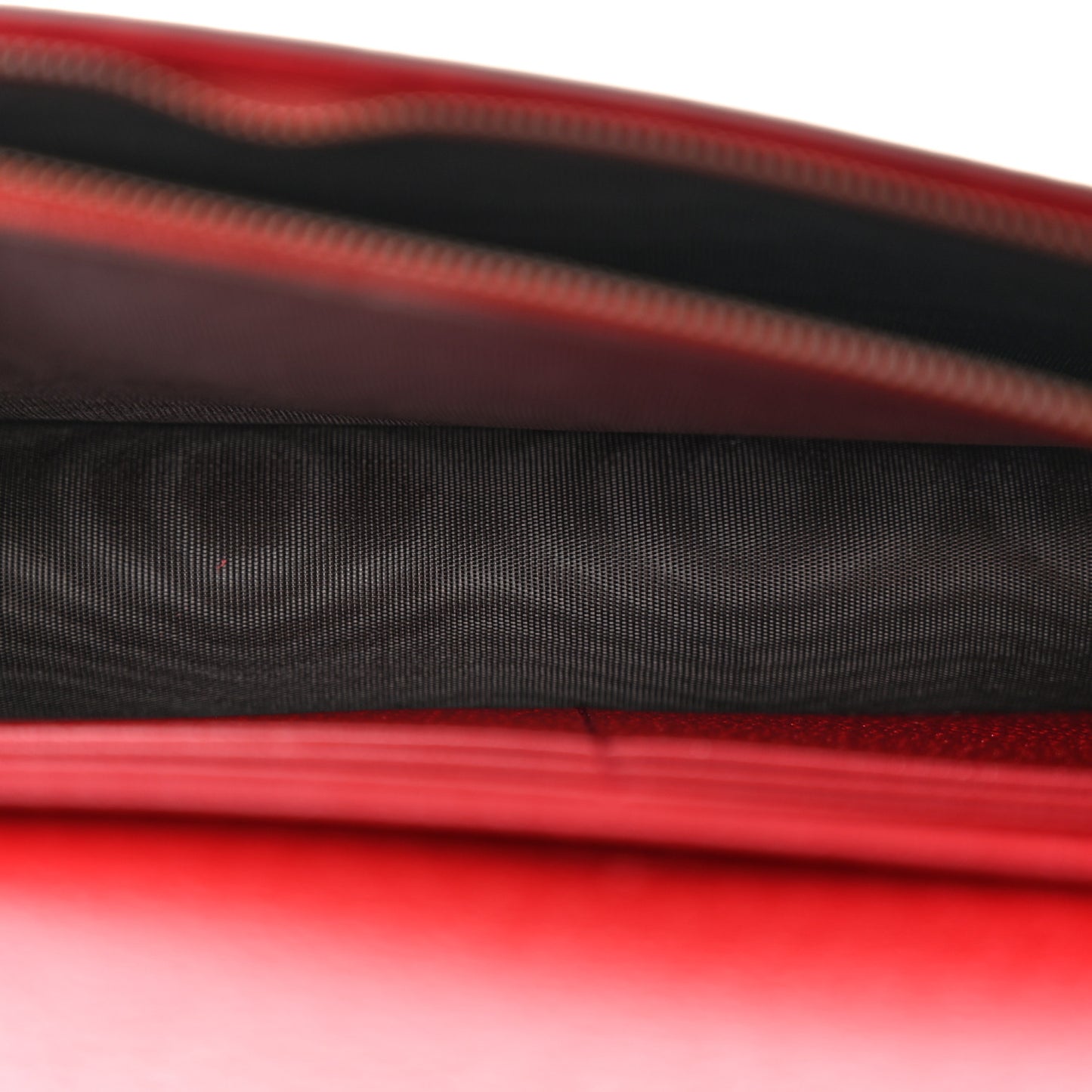 GG Supreme Monogram Web Queen Margaret Chain Wallet Red