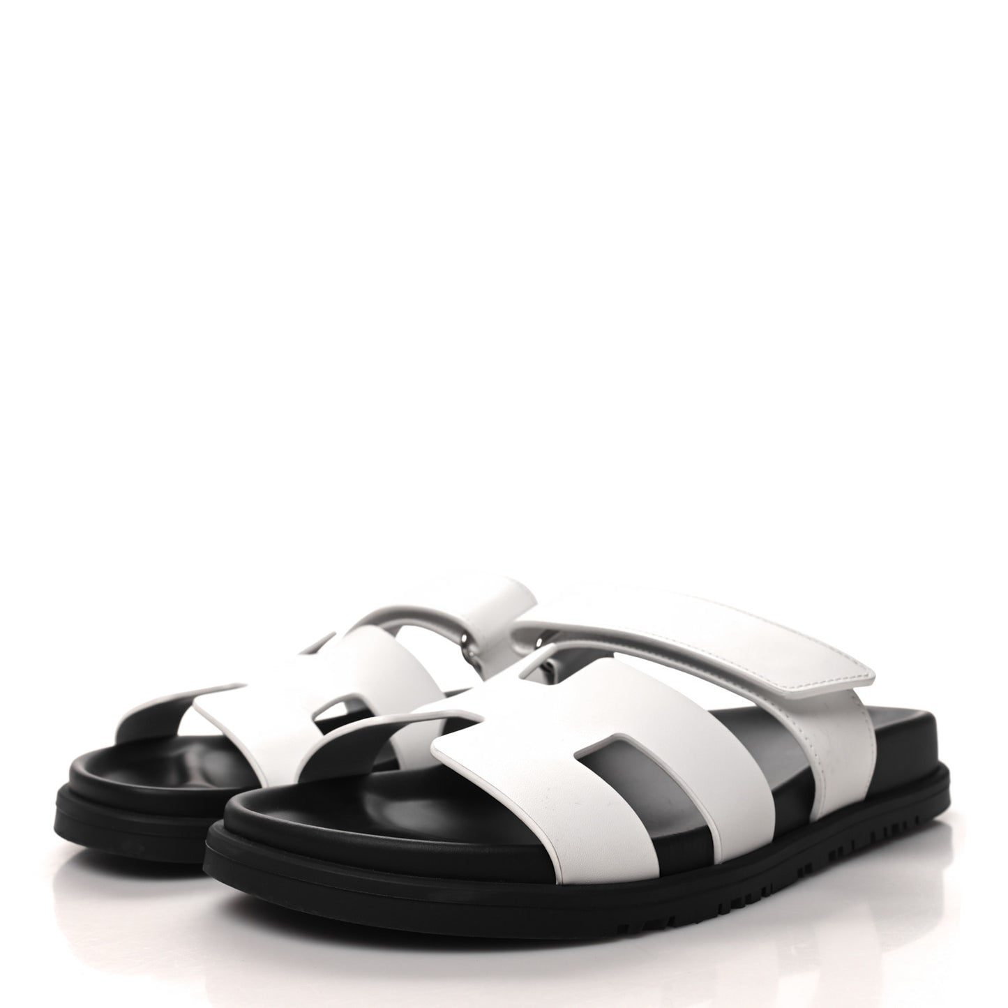 Calfskin Womens Chypre Sandals 38 White