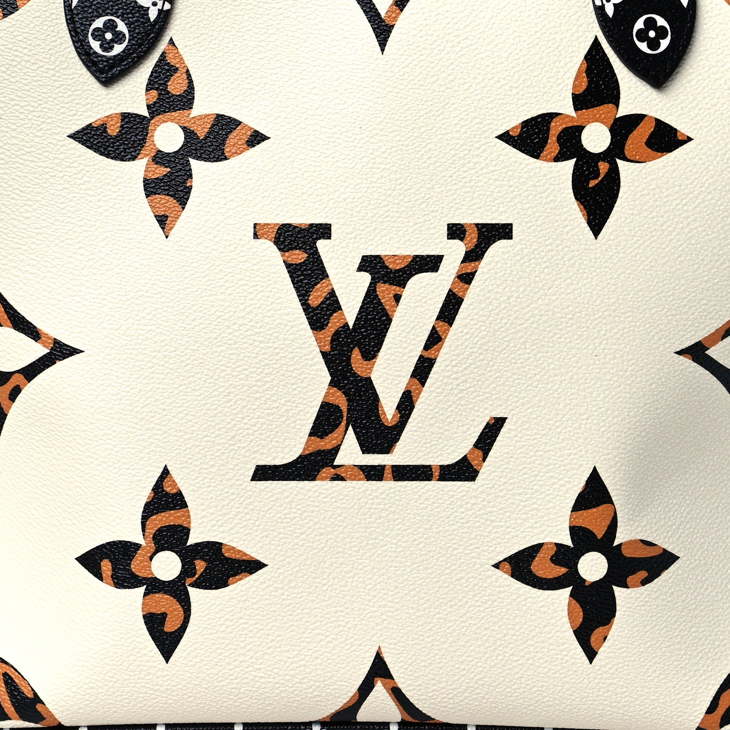 Louis Vuitton Monogram Giant Jungle Neverfull MM Ivory 7 of 9