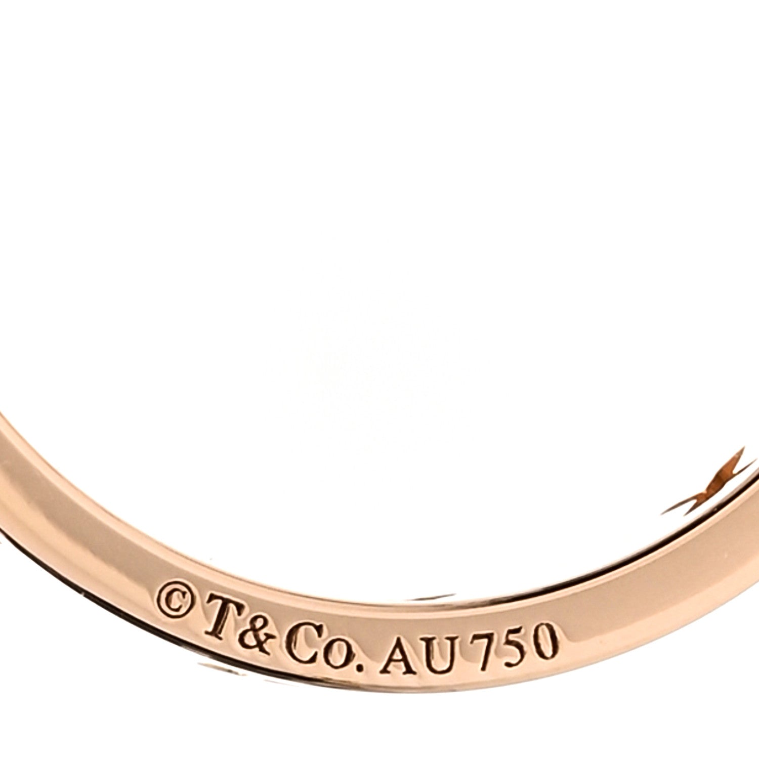 Tiffany 18K Rose Gold Diamond Wide Atlas Pierced Ring 51 5.75 4 of 4