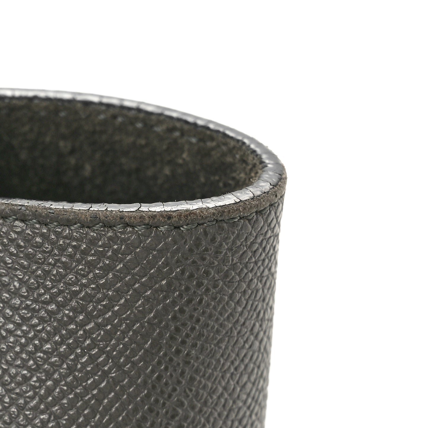 Grained Calfskin Nano Belt Bag Grey