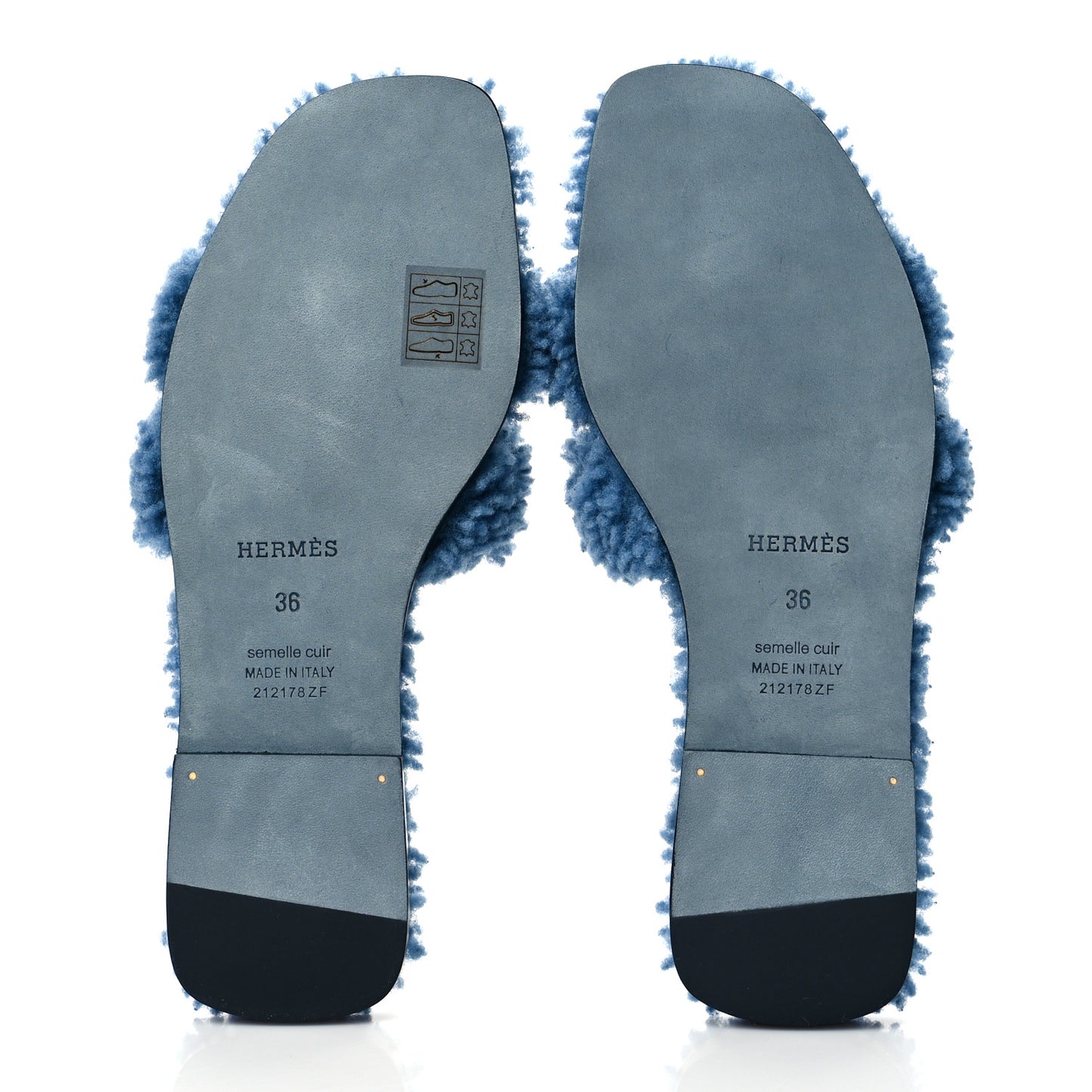 Woolskin Oran Sandals 36 Bleu