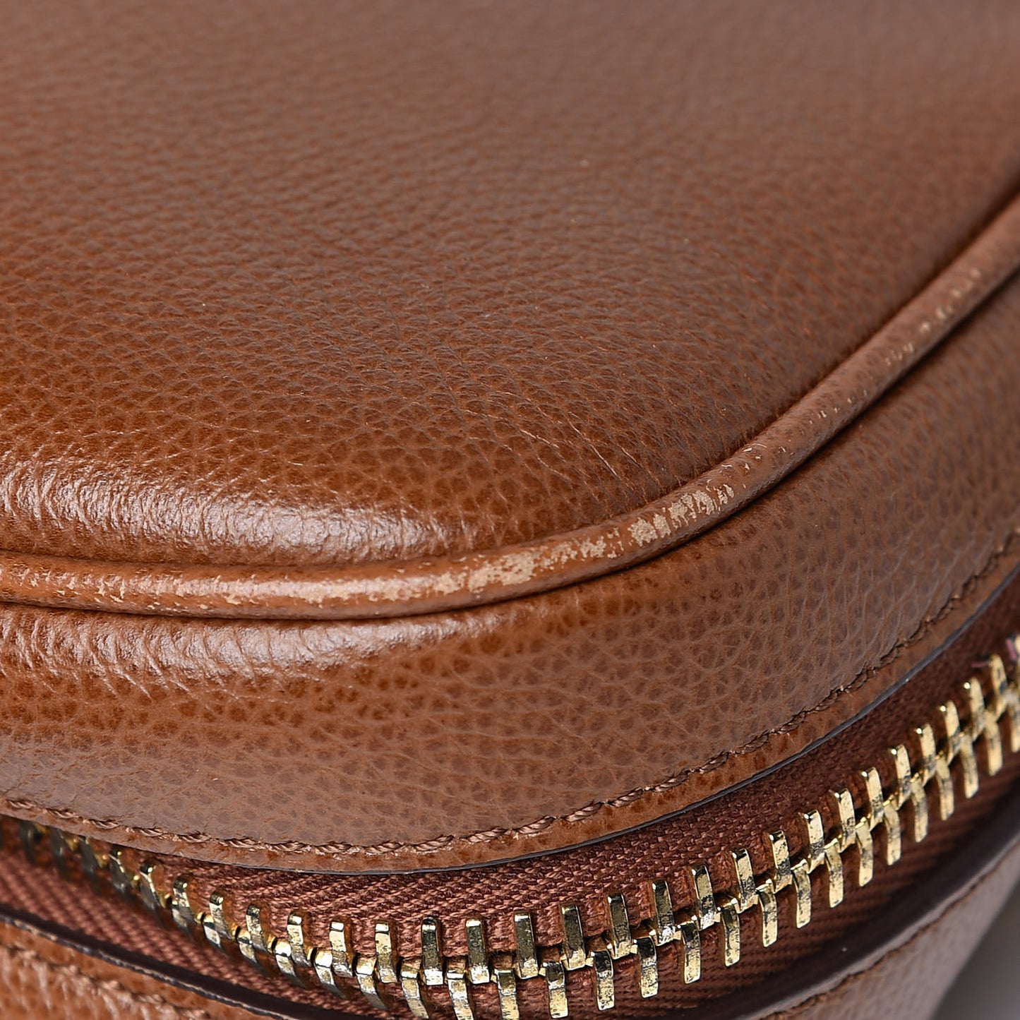 Pebbled Calfskin Mini Jennifer Crossbody Bag Caramel