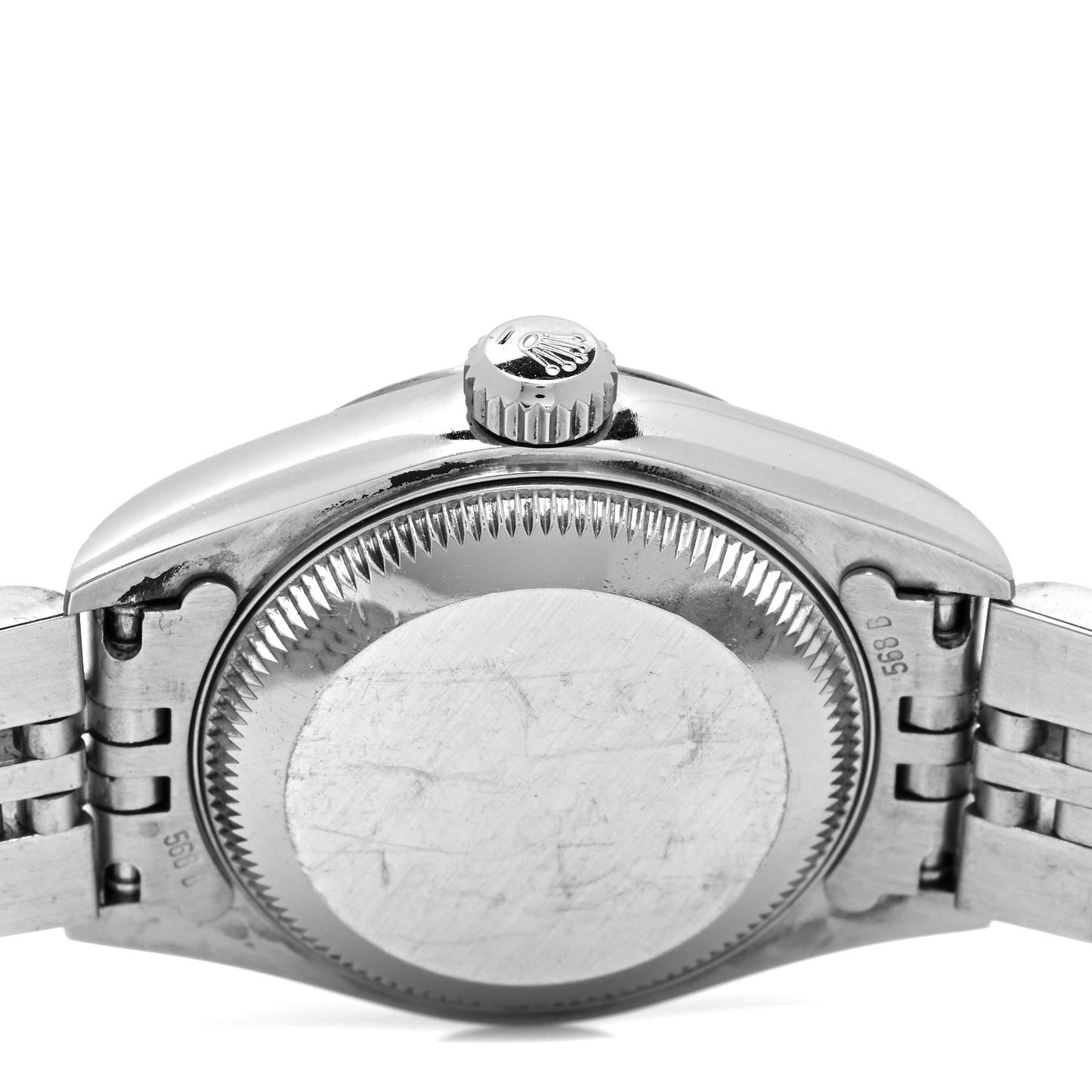 Stainless Steel 18K White Gold Diamond 26mm Oyster Perpetual Datejust Watch Blue Gradient 69174