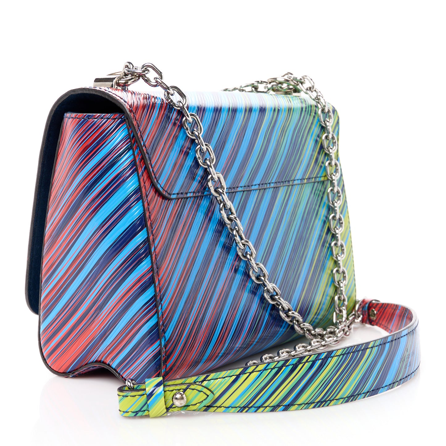 Epi Tropical Twist Shoulder Bag MM Vert Rouge