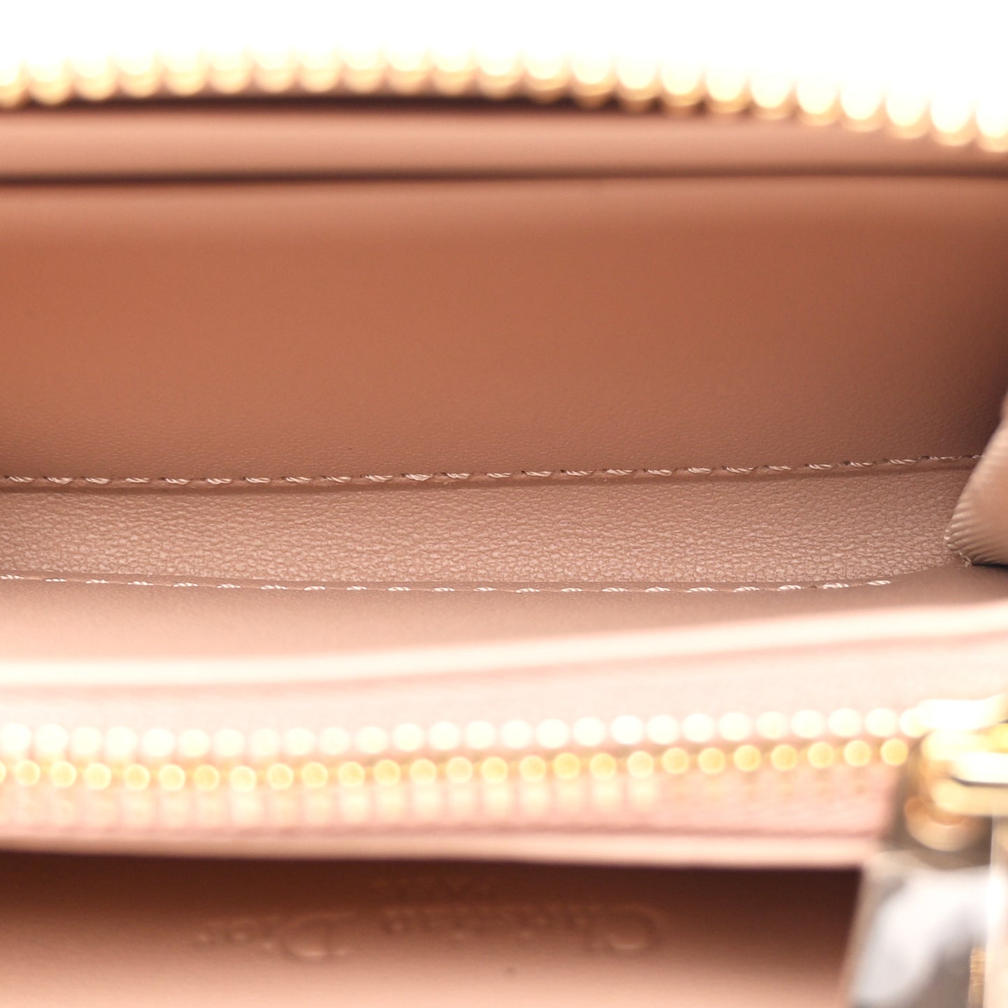 Lambskin Cannage Small Lady Dior Voyageur Coin Purse Rose Des Vents