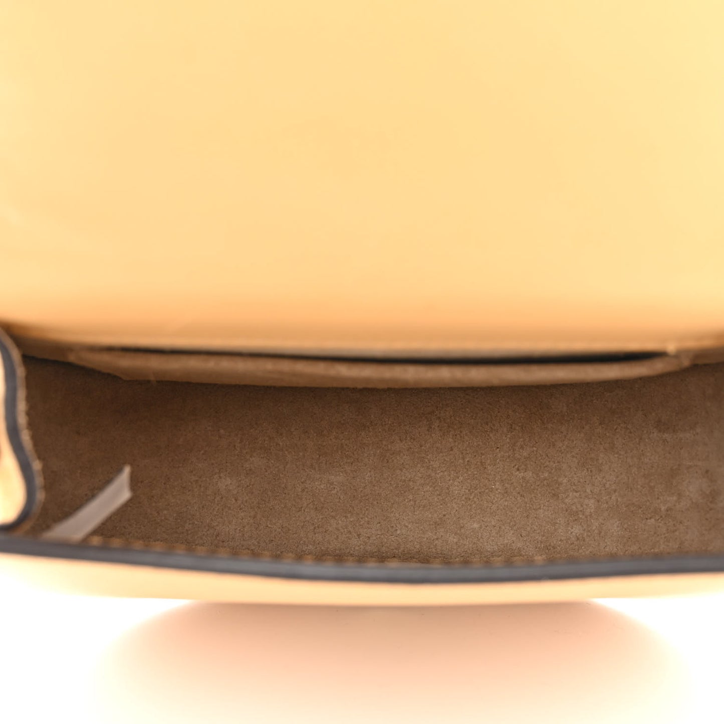 Calfskin Suede Small Nile Bracelet Bag Bleached Brown