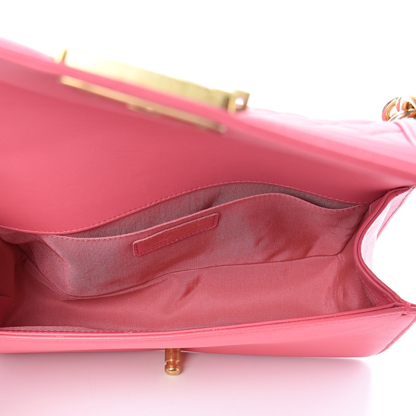 Lambskin Quilted Medium Boy Flap Pink