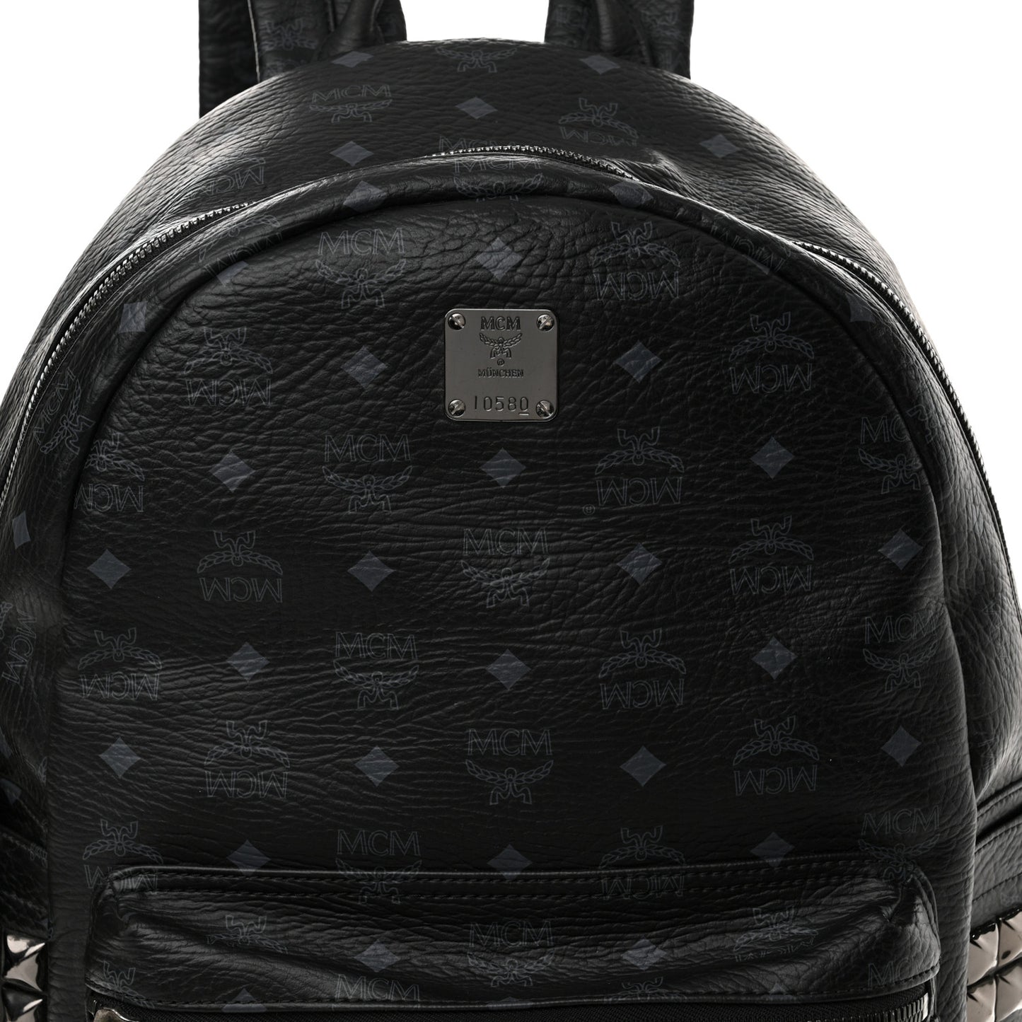 Visetos Large Side Studs Stark Backpack Black