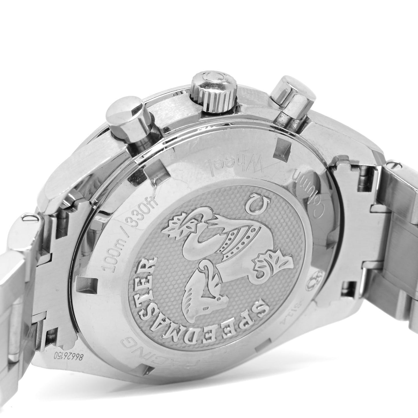 Stainless Steel 40mm Speedmaster Racing Co-Axial Chronograph Automatic Watch Black 326.30.40.50.01.002