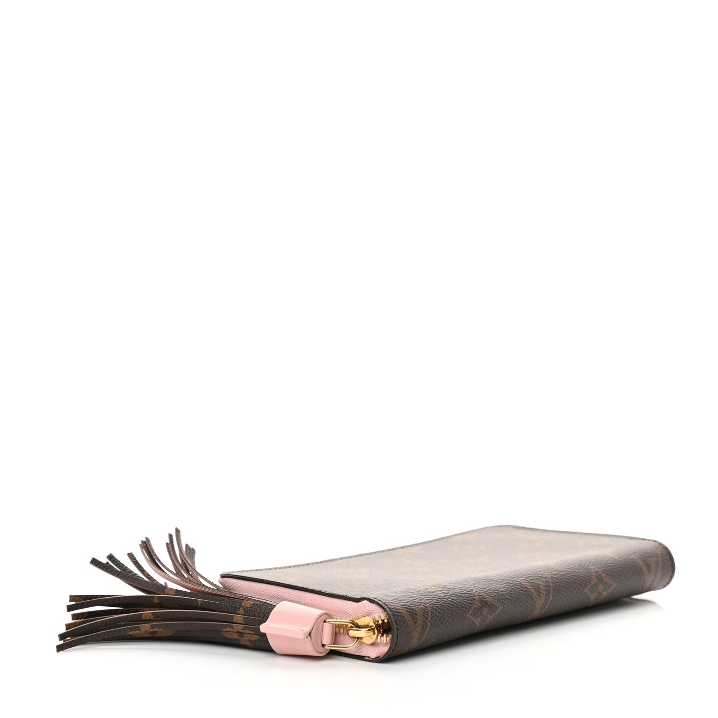 Monogram Pompon Zippy Wallet Rose Ballerine