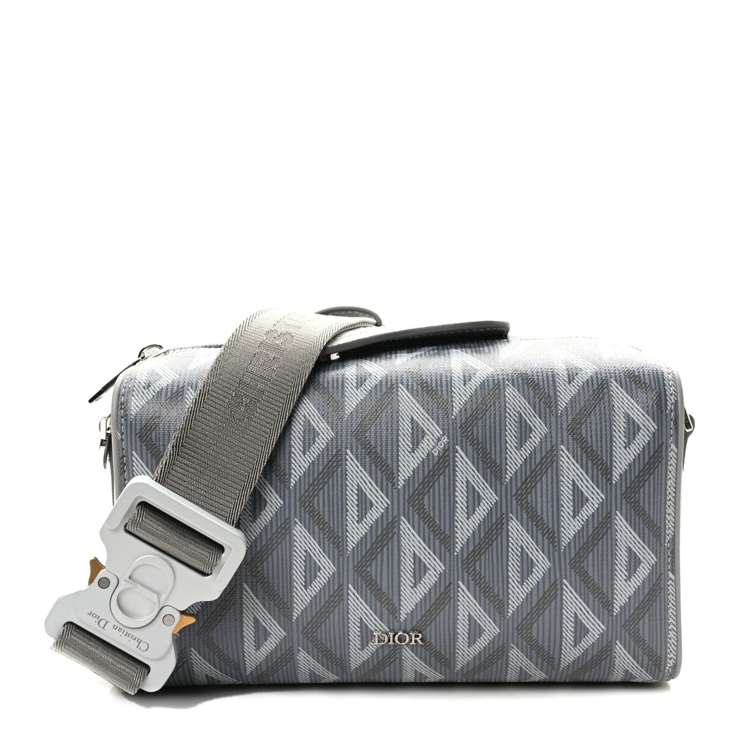 Coated Canvas CD Diamond Lingot 22 Bag Gray