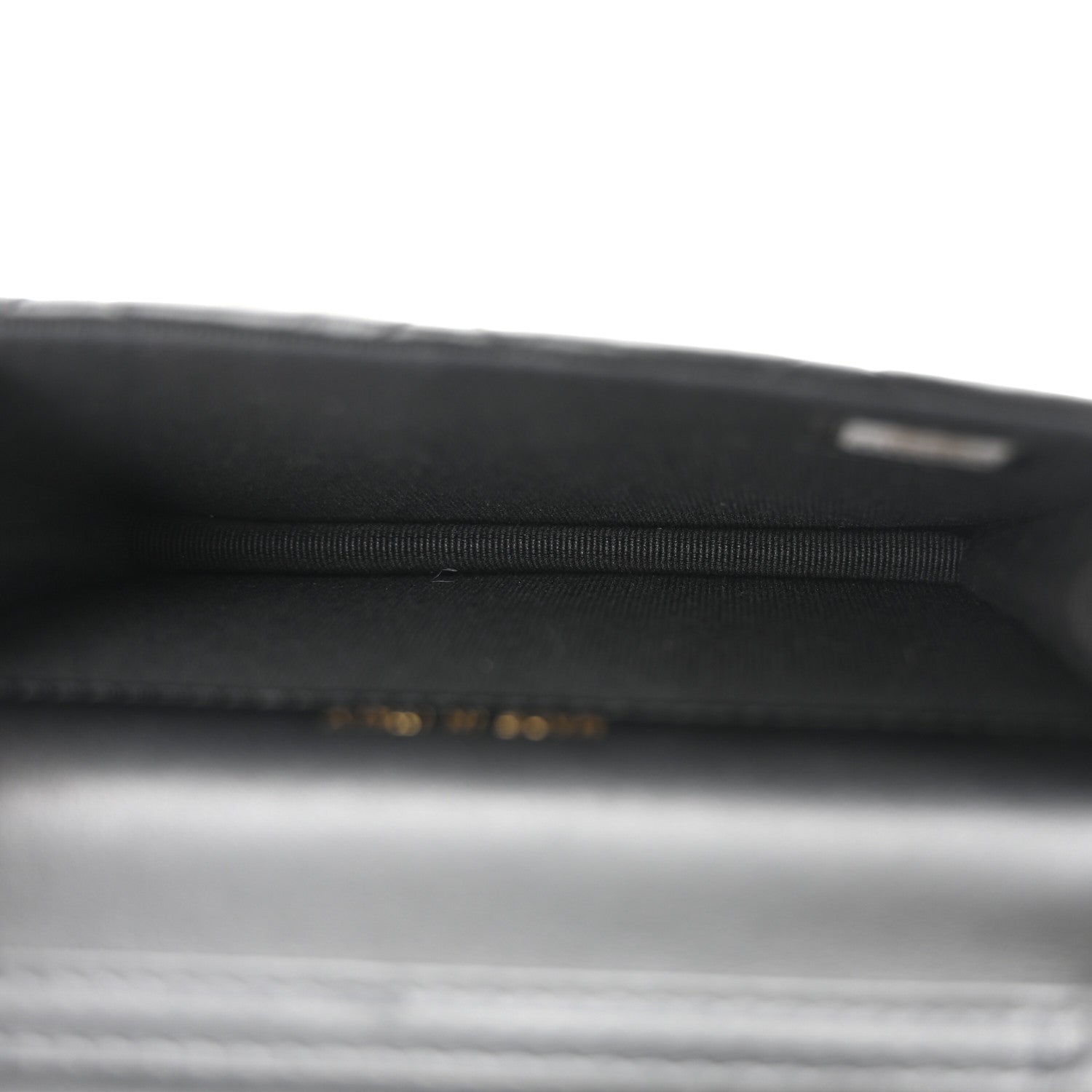 Chanel Calfskin Quilted Maxi Pearls Card Holder Flap With Chain Black 5 of 11