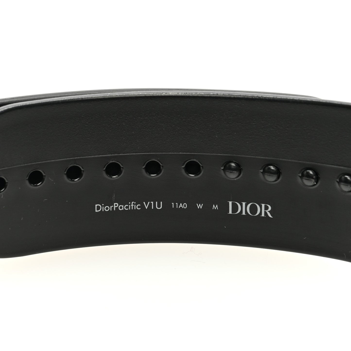 Mirrored DiorClub V1U Sun Visor Black