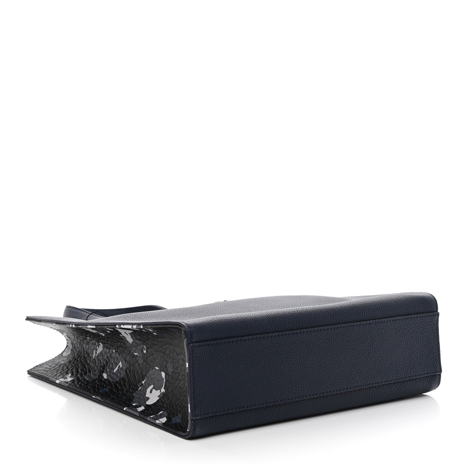 MCM Calfskin Small Portuna Tote Black 3 of 8