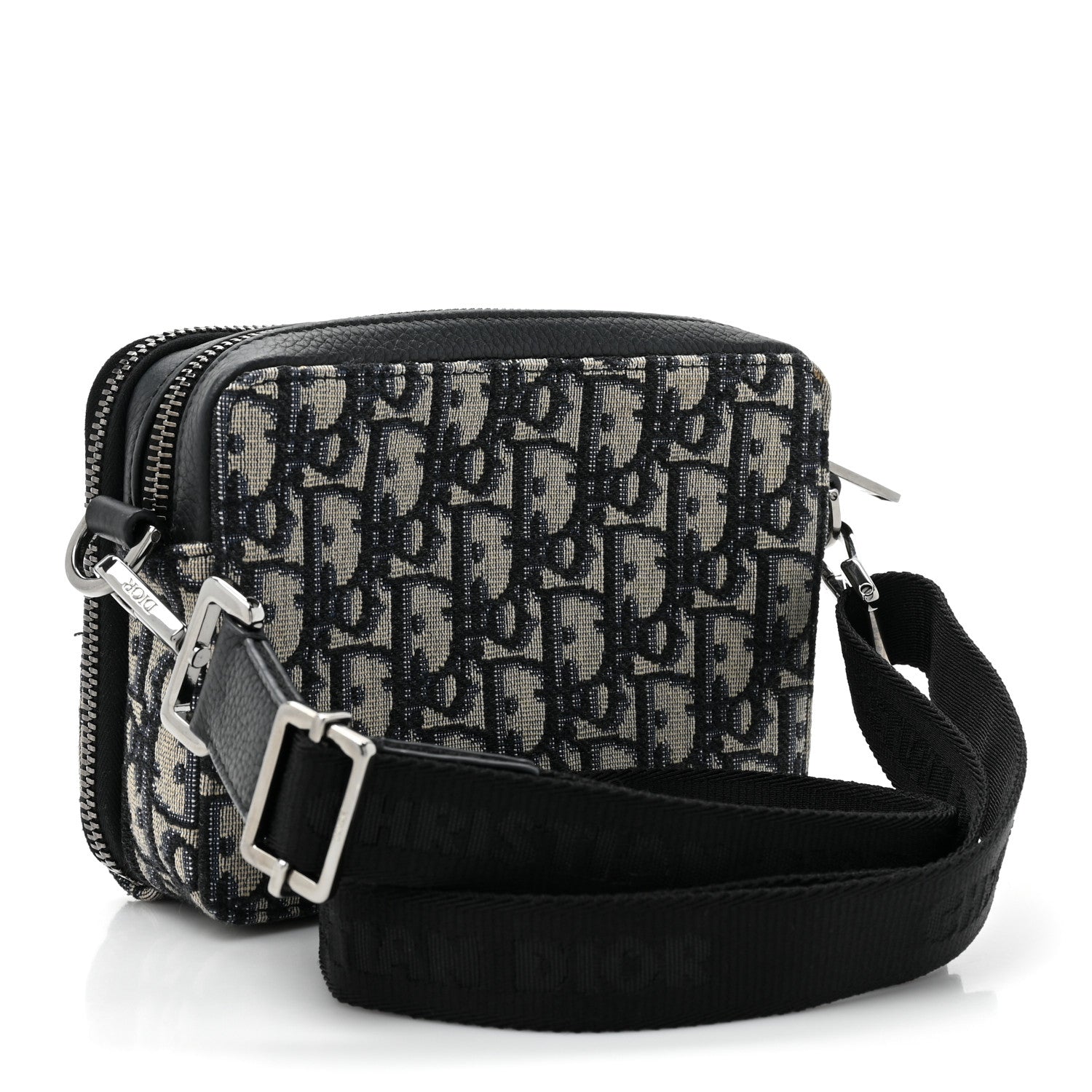 Christian Dior Oblique Pouch Navy Blue 4 of 10