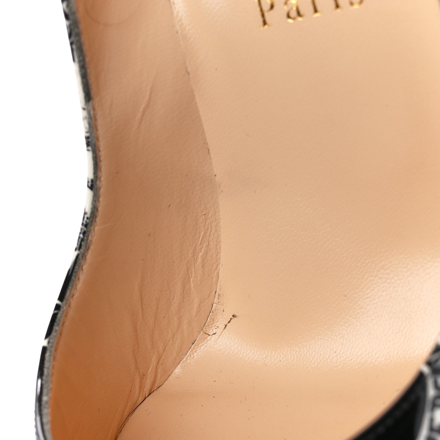 Patent Nicograf Pigalle Follies 100 Pumps 38 Black White