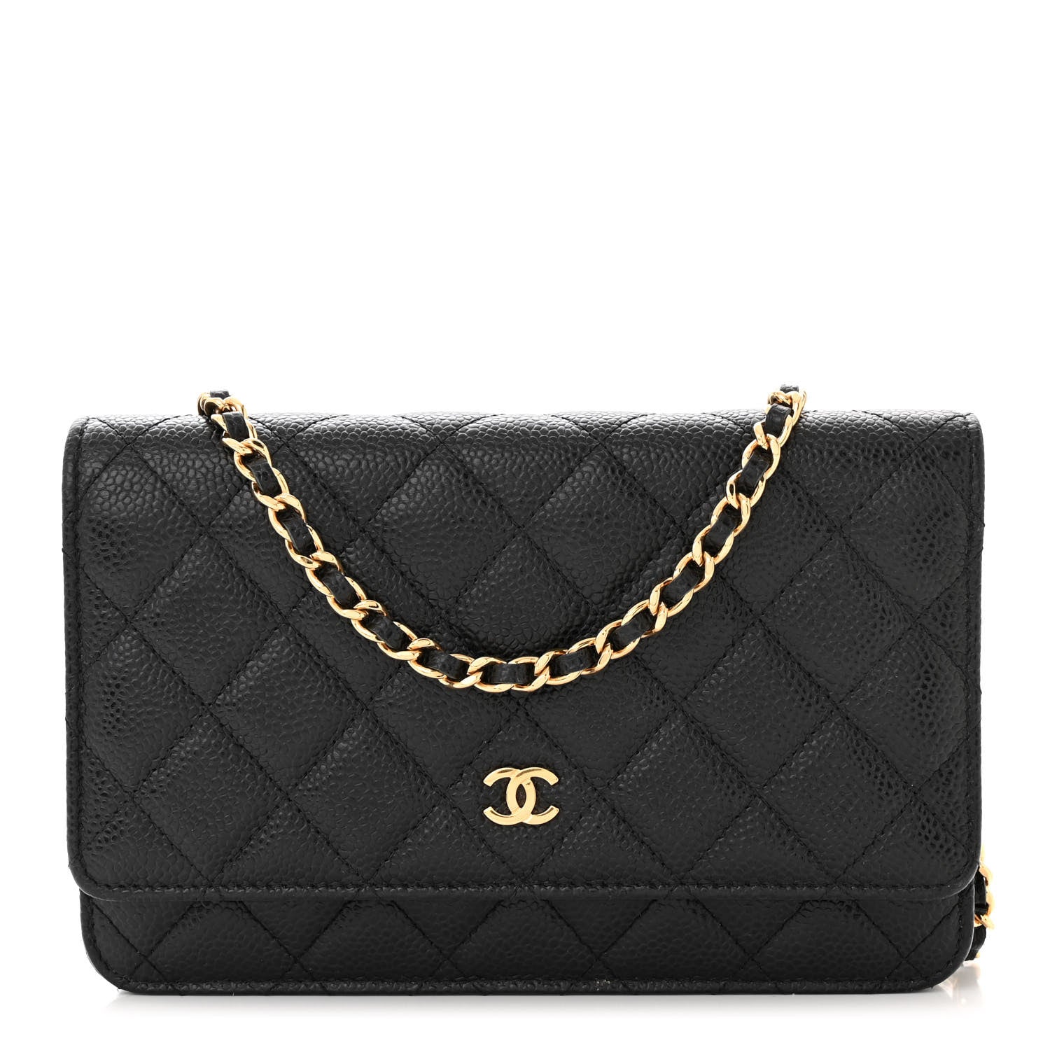 Chanel Caviar Quilted Wallet on Chain WOC Black 1 of 11