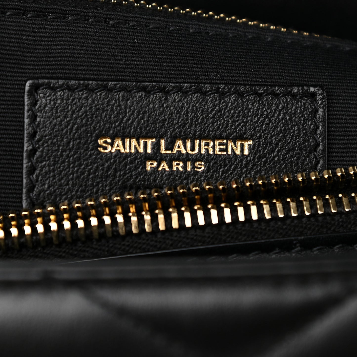 Calfskin Y Quilted Monogram Medium Loulou Chain Satchel Black