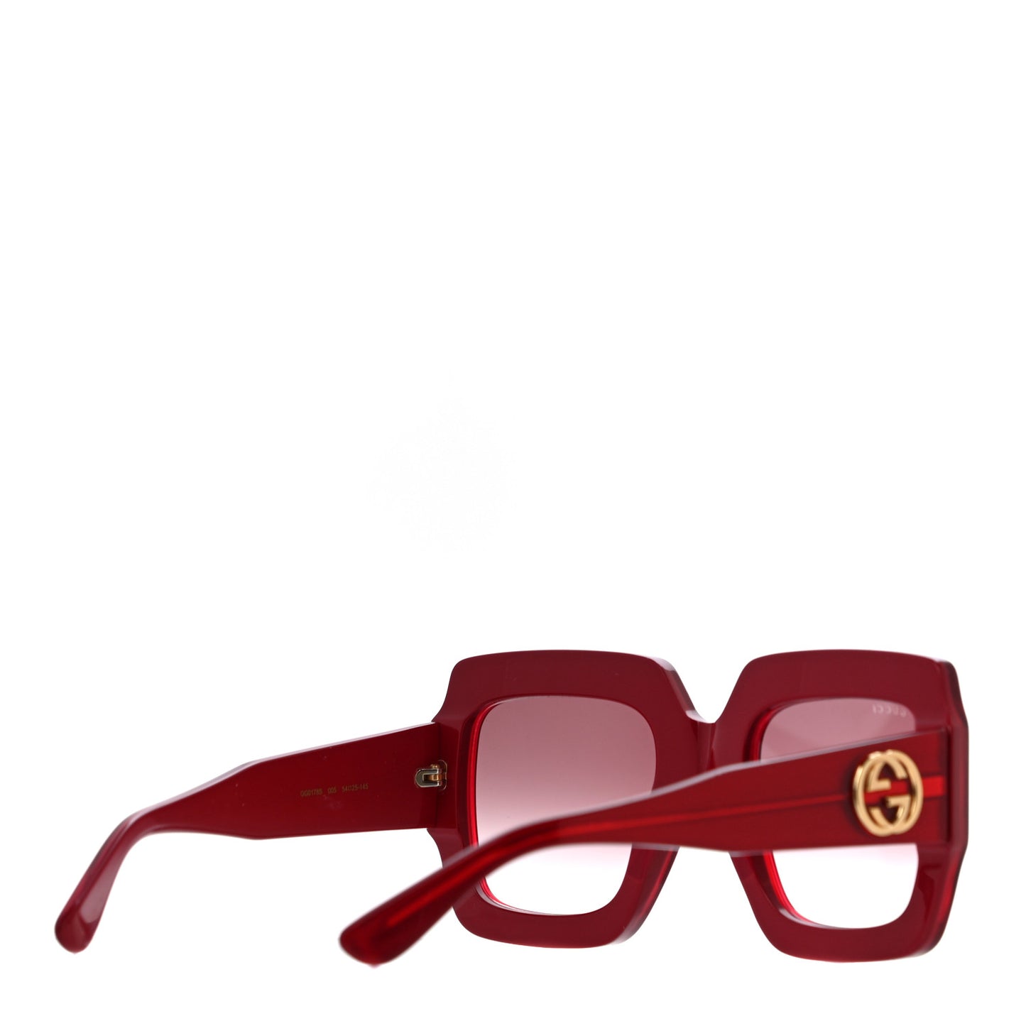 Square Web Frame GG0178S Sunglasses Red