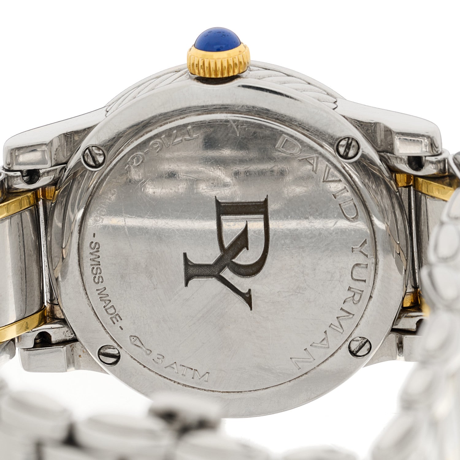 David Yurman Stainless Steel 18K Yellow Gold Diamond Mother of Pearl 34mm Classic Quartz Watch 4 of 4