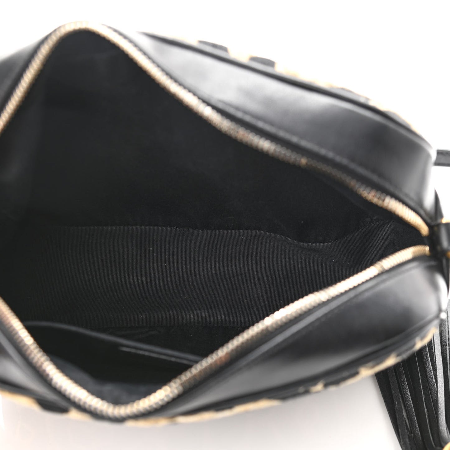 Raffia Calfskin Leopard Print Monogram Lou Camera Bag Natural Beige Black