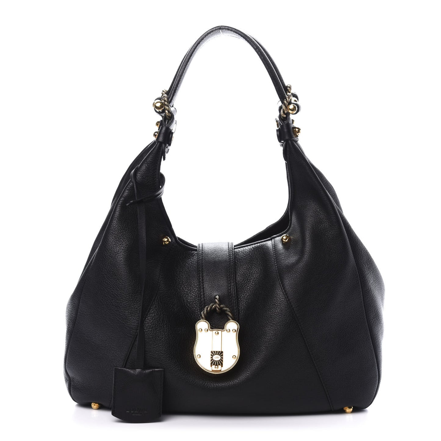 Calfskin Calle Hobo Black