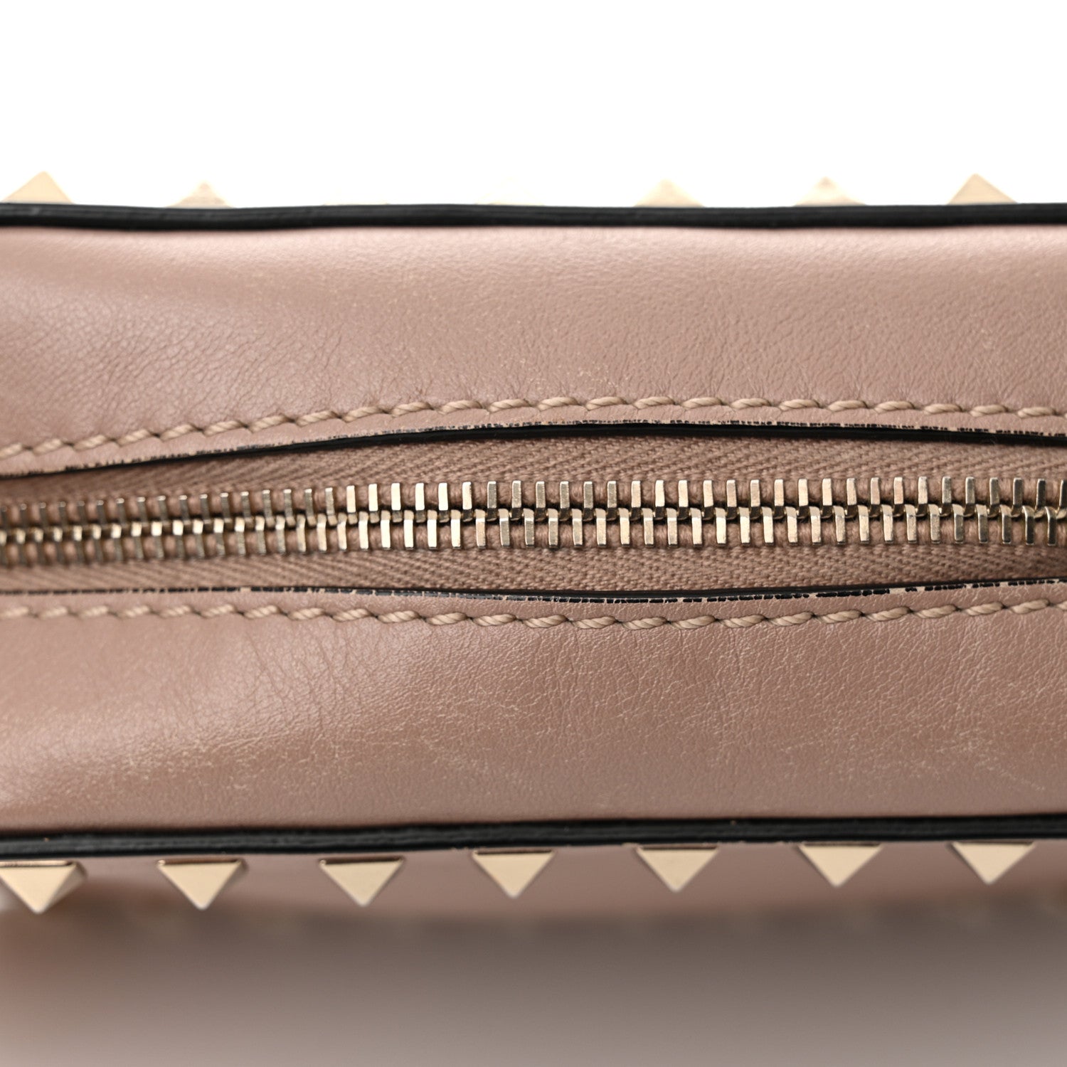 Valentino Garavani Calfskin Rockstud Camera Crossbody Bag Poudre 11 of 11