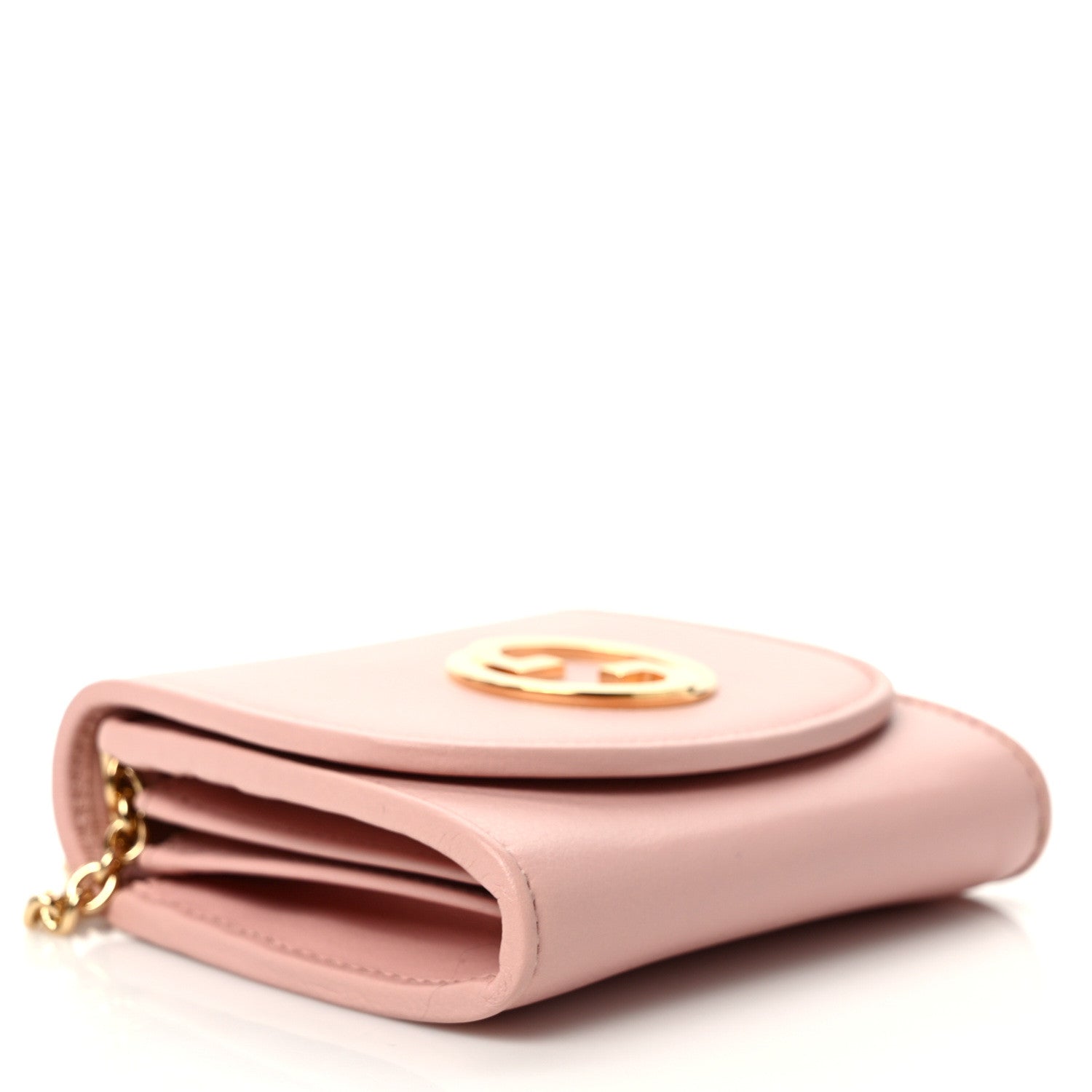 Gucci Roxy Calfskin Medium Blondie Chain Wallet Powder Pink 4 of 8
