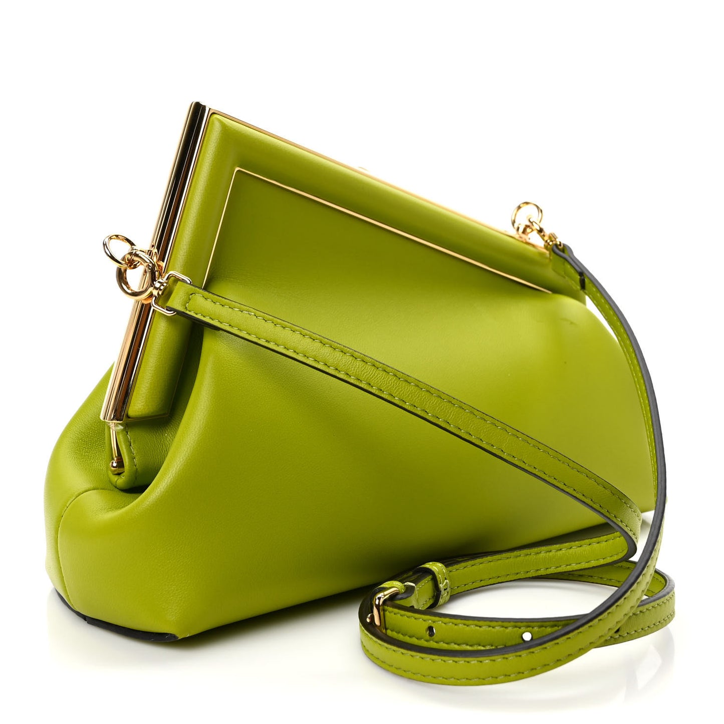 Shiny Nappa Small Fendi First Wasabi