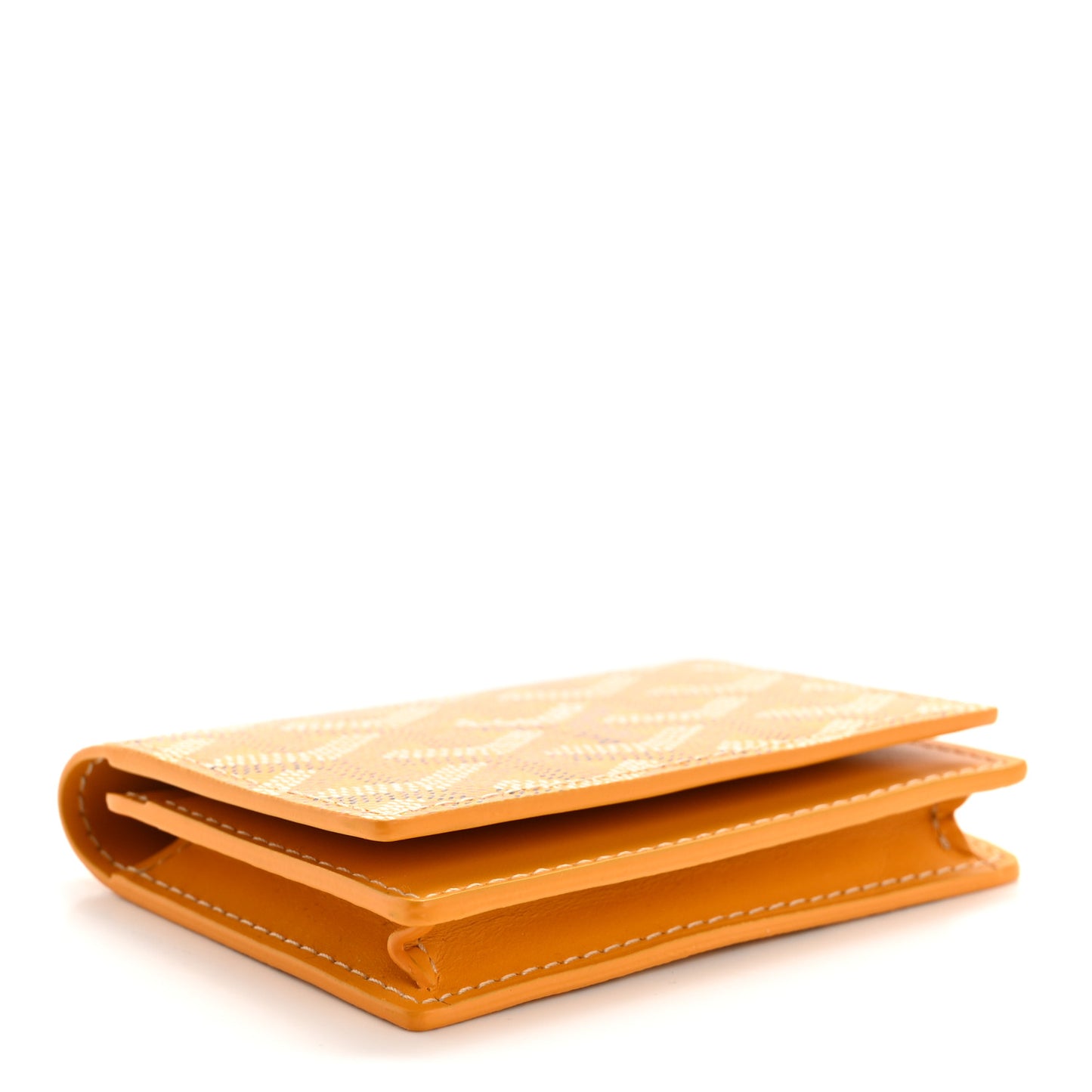 Goyardine Business Card Holder Yellow