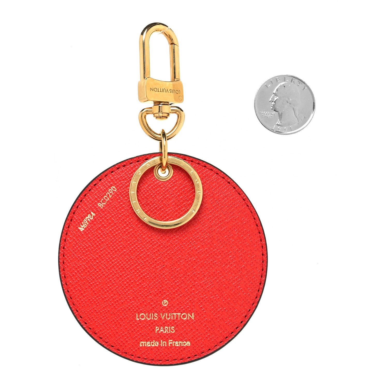 Louis Vuitton Monogram 2020 Christmas Animation Bumper Cars Bag Charm Key Ring Coquelicot 2 of 4