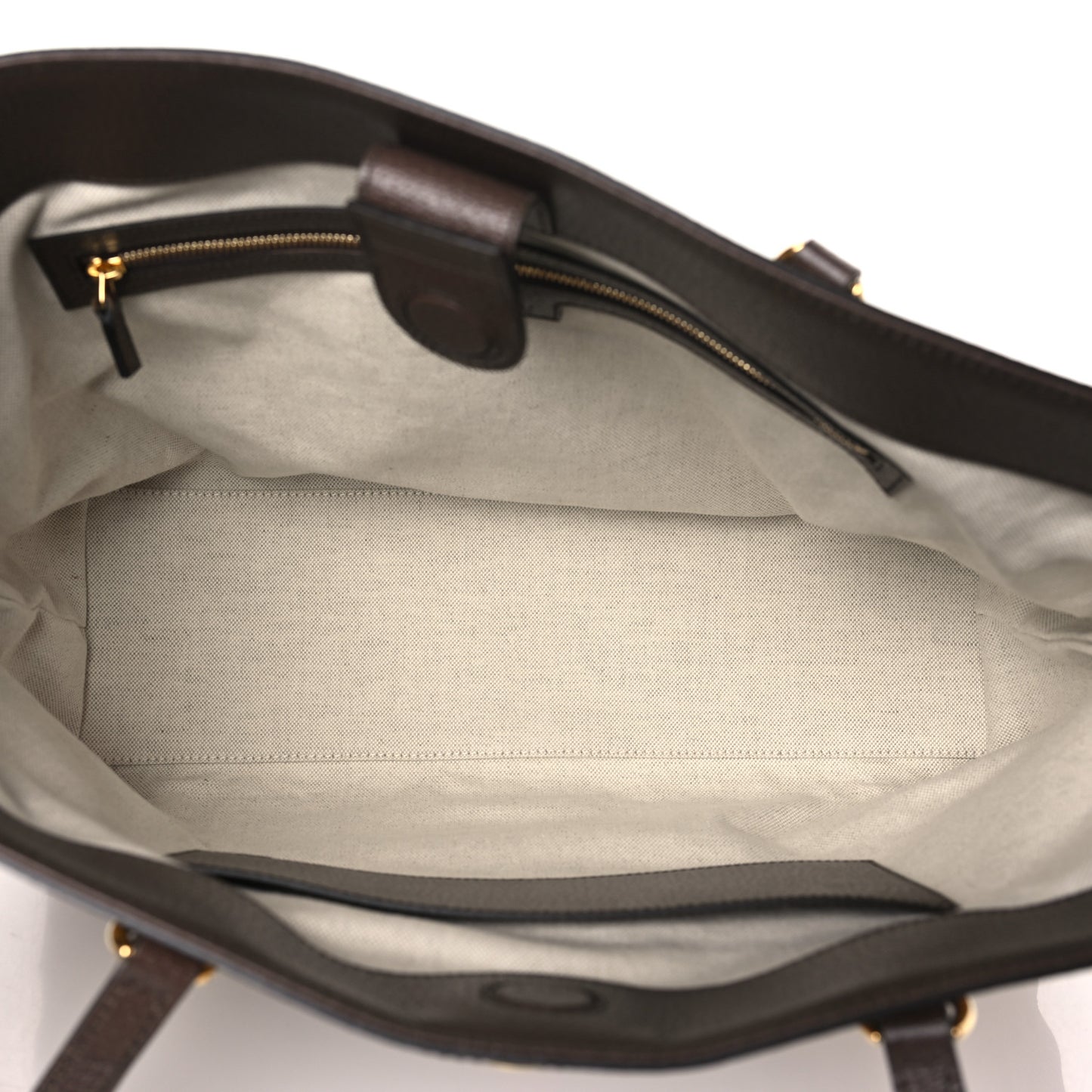 Monogram Jumbo GG Textured Dollar Calfskin Web Medium Ophidia Shopping Tote Camel Ebony