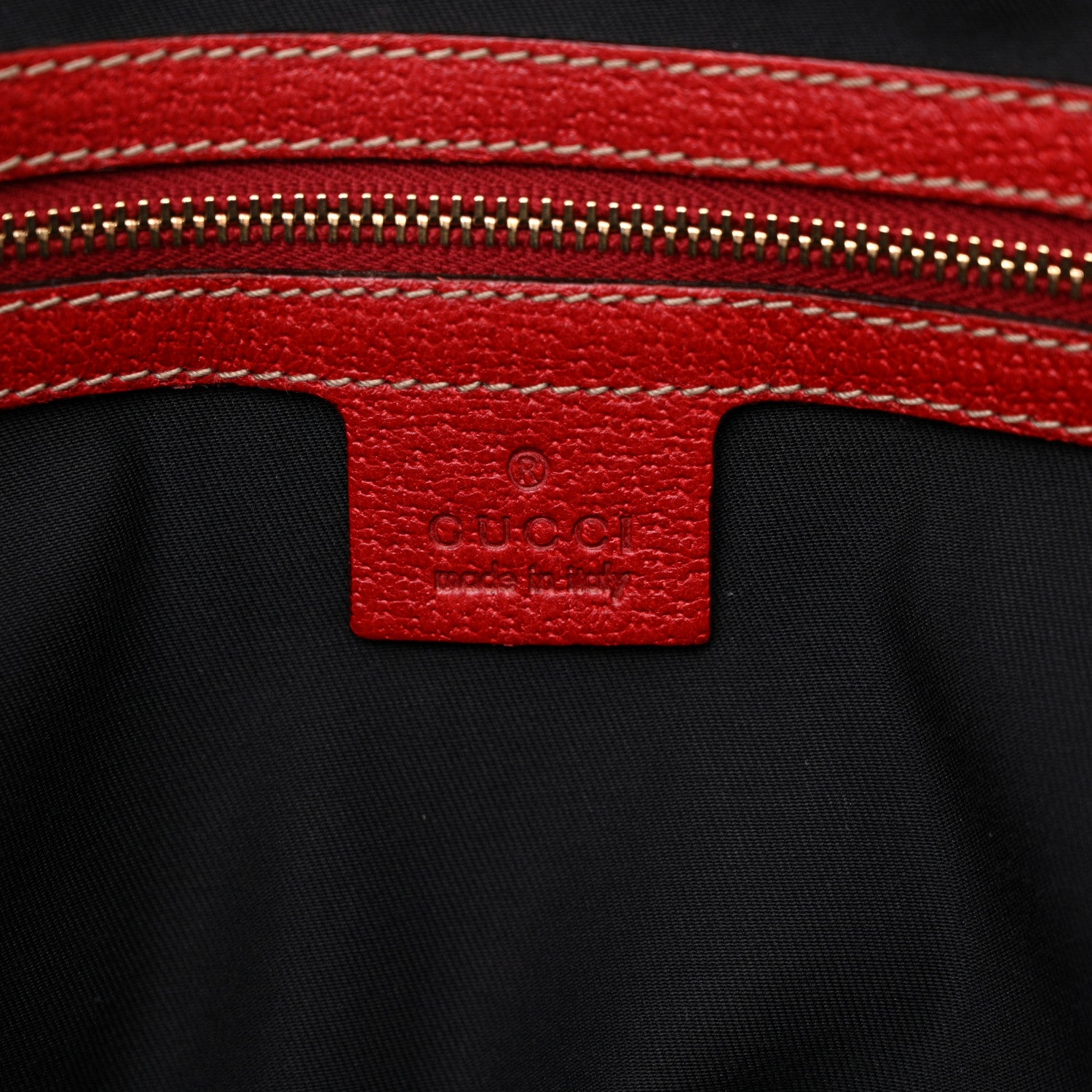 Gucci Monogram Medium Jolicoeur Tote Navy Red 6 of 12