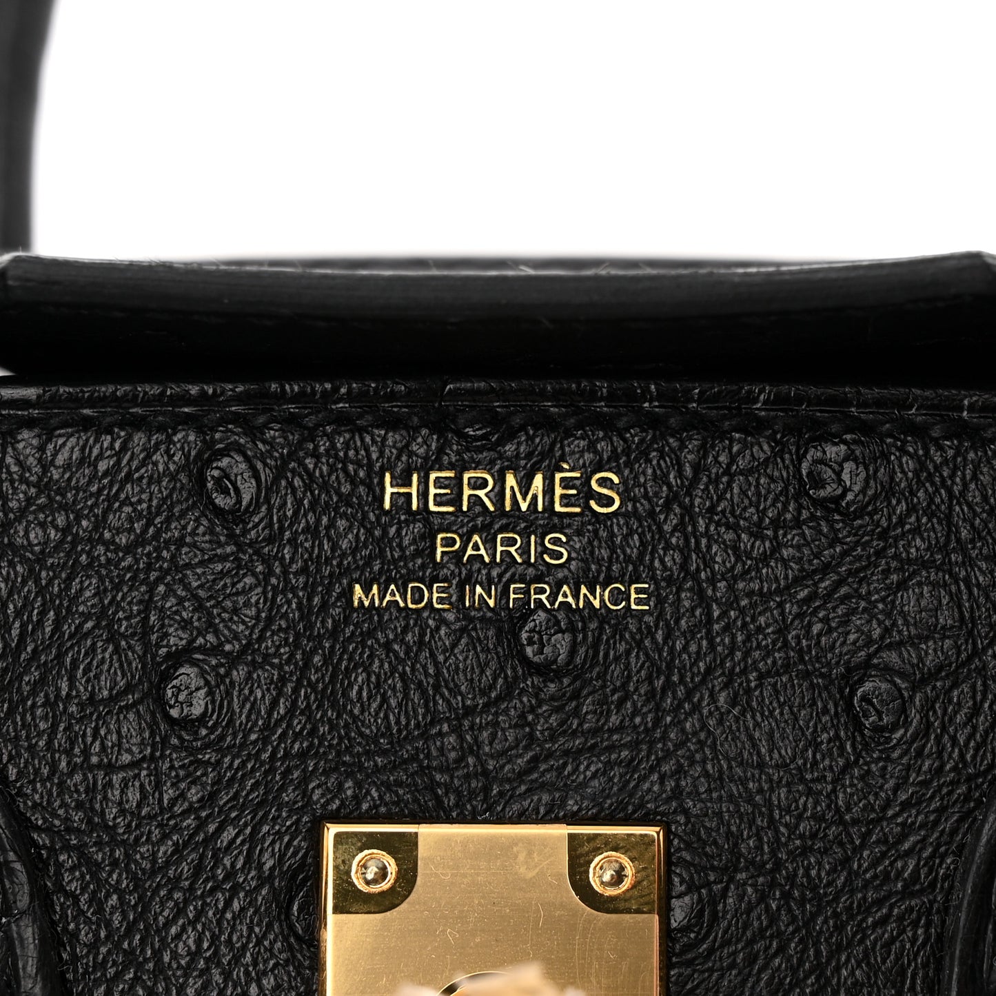 Ostrich Birkin 25 Black