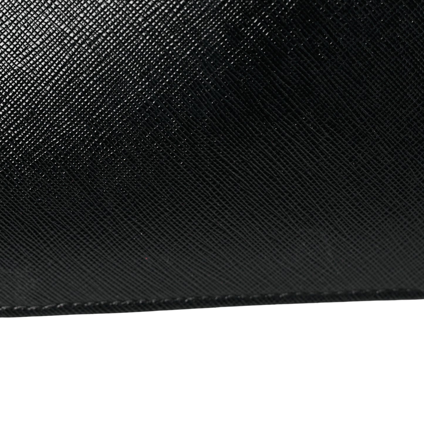 Textured Coated Canvas Medium Stargate Shopper Tote Black