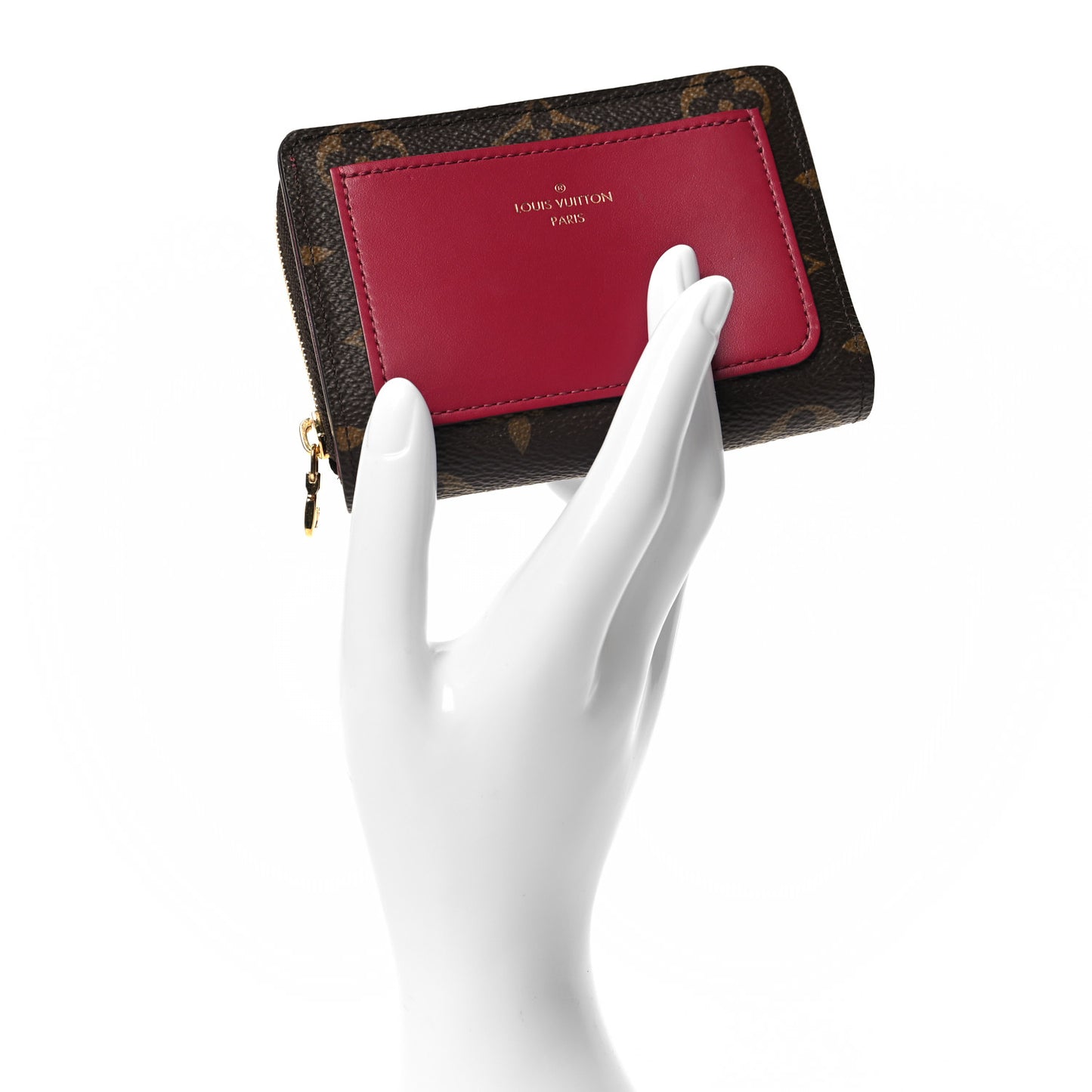 Monogram Lou Zippy Compact Wallet Red
