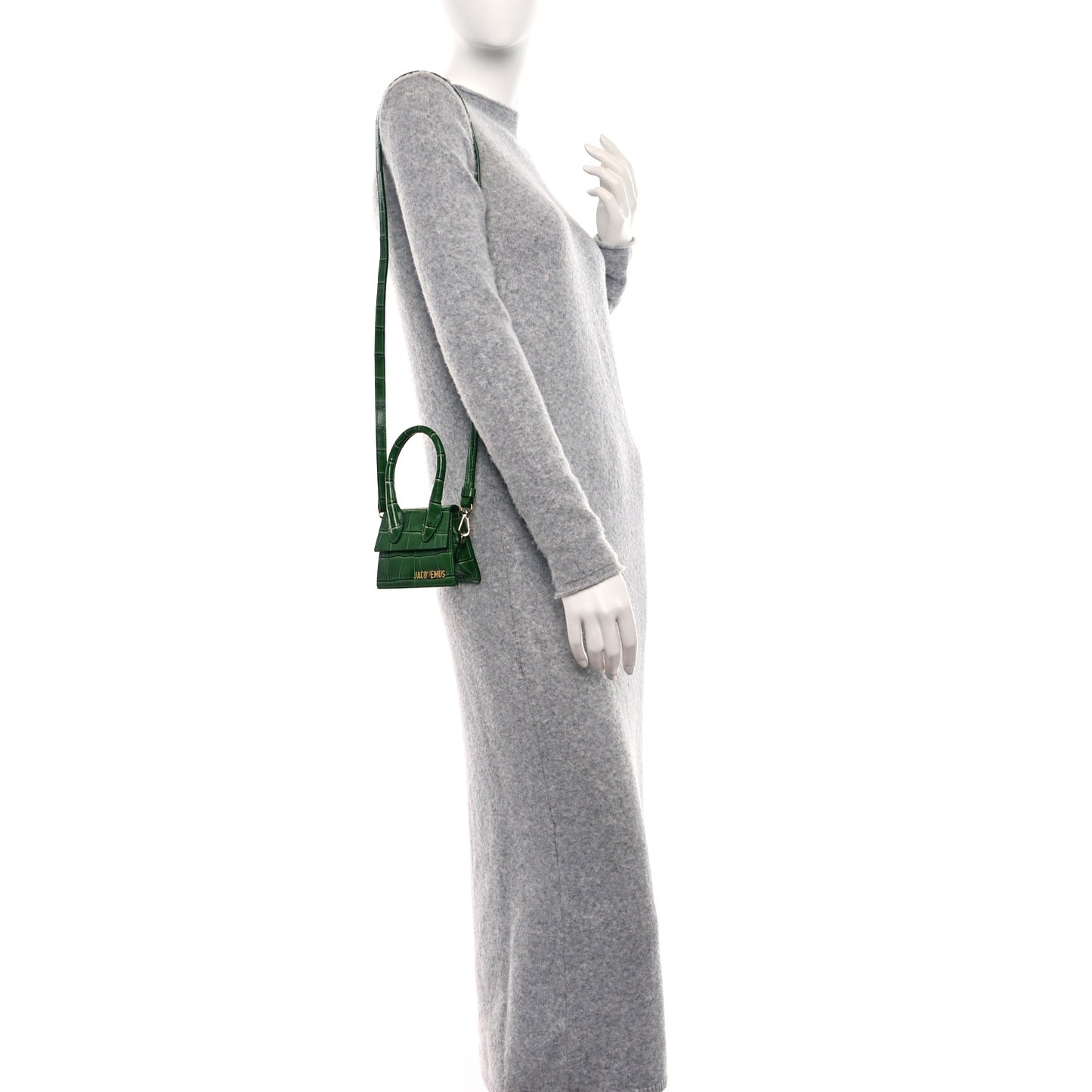 Calfskin Crocodile Embossed Le Chiquito Green