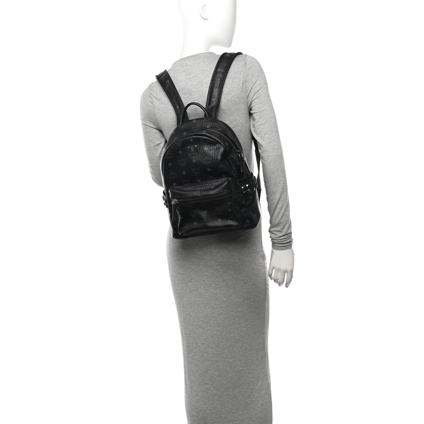 Visetos Small Side Stud Stark Backpack Black