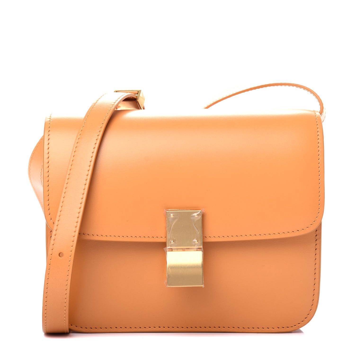 Celine Box Calfskin Teen Classic Box Flap Bag Calendula 1 of 10