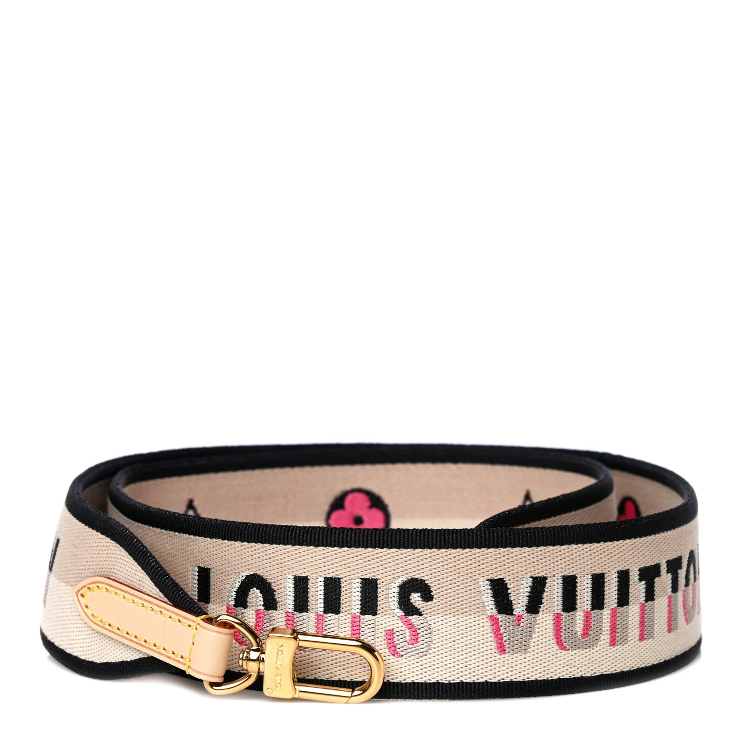 Louis Vuitton Jacquard Speedy Bandouliere 20 Shoulder Strap Black