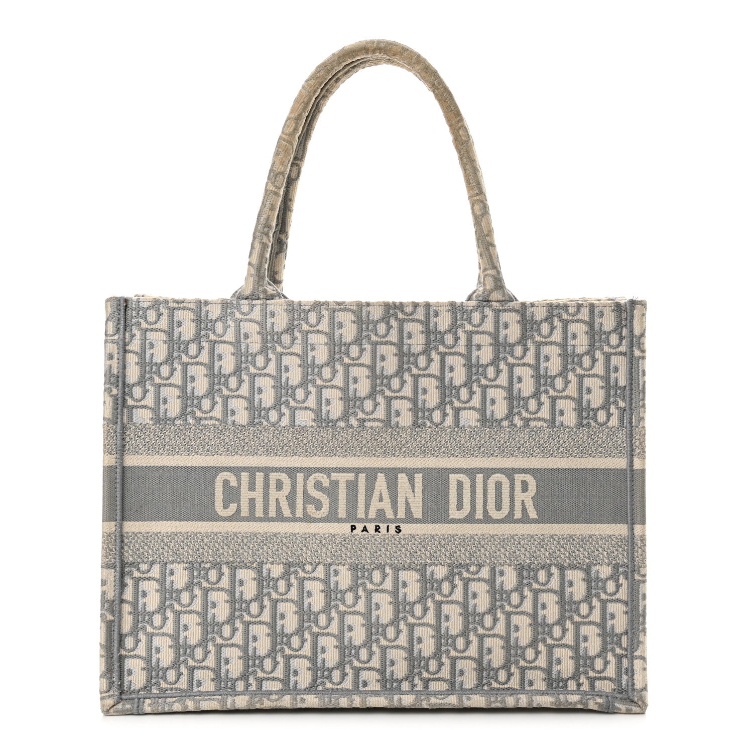 Christian Dior Oblique Medium Book Tote Grey 1 of 18