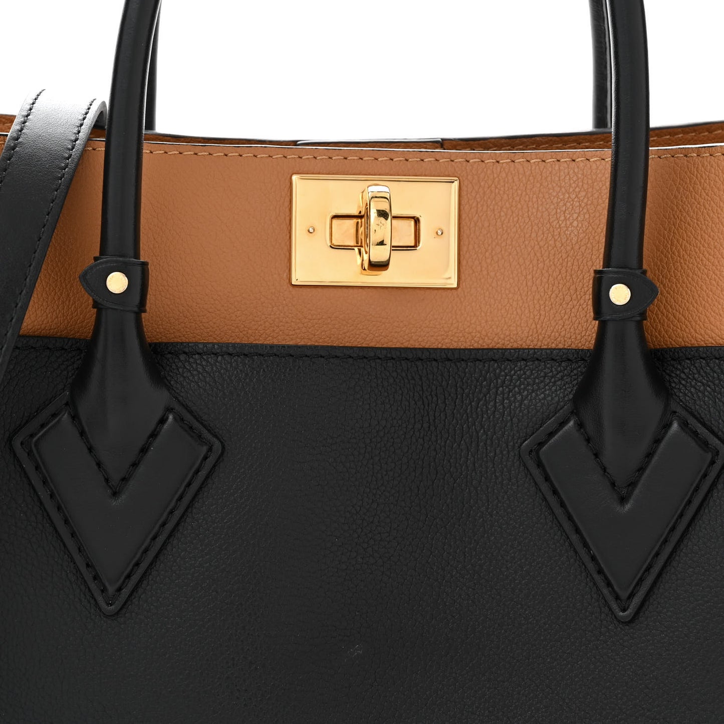 Calfskin Monogram On My Side Black