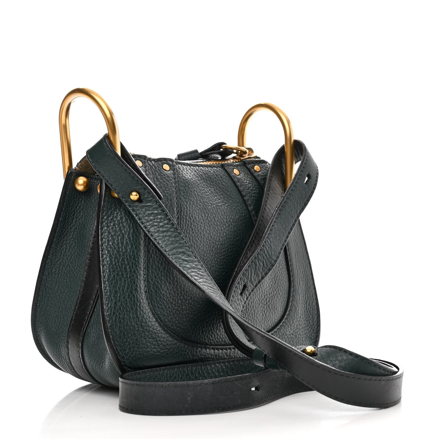 Grained Calfskin Nano Hayley Hobo Rainforest