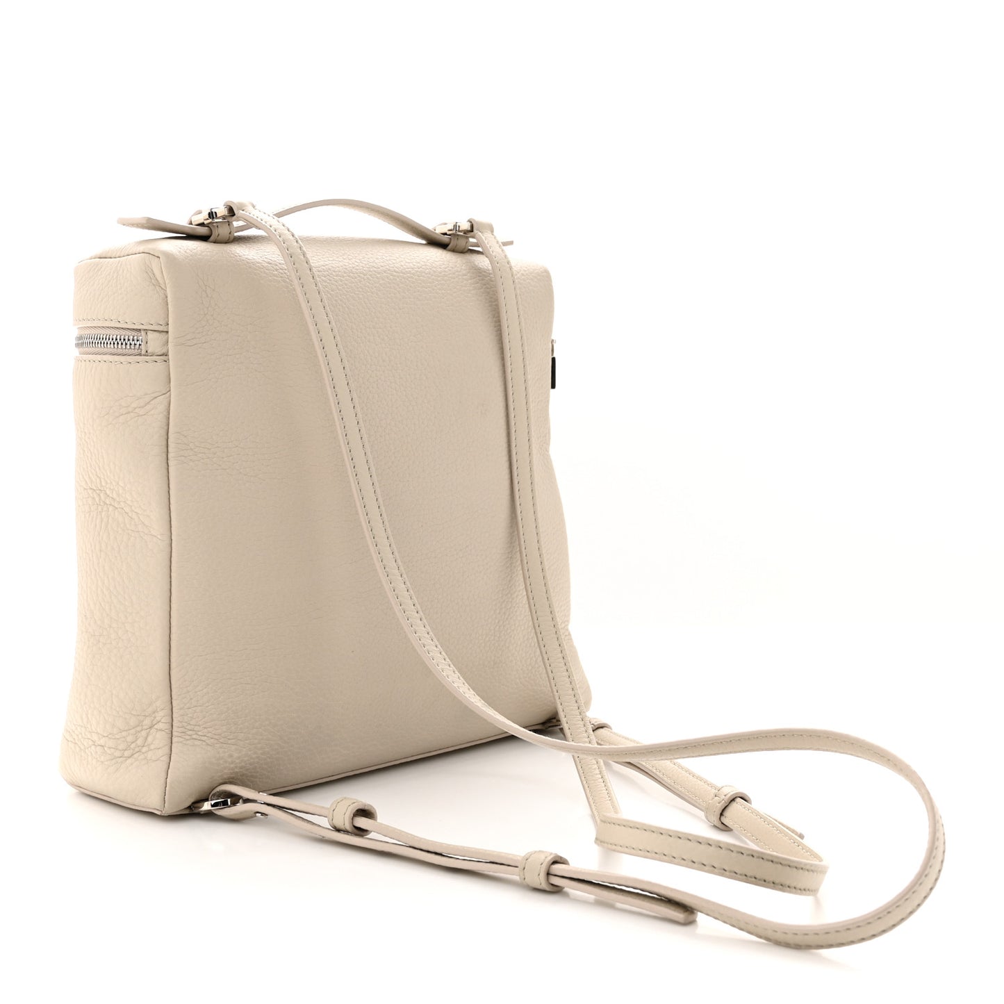 Grained Calfskin Extra Pocket L23.5 Backpack Dust Stone