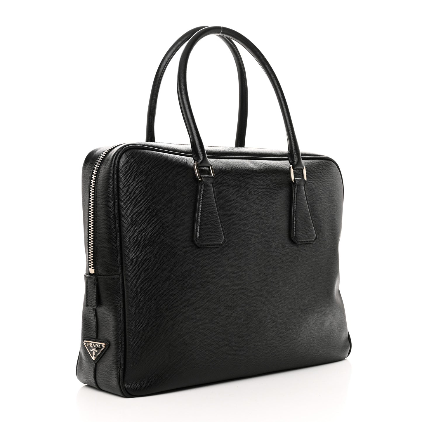 Saffiano Travel Briefcase Black