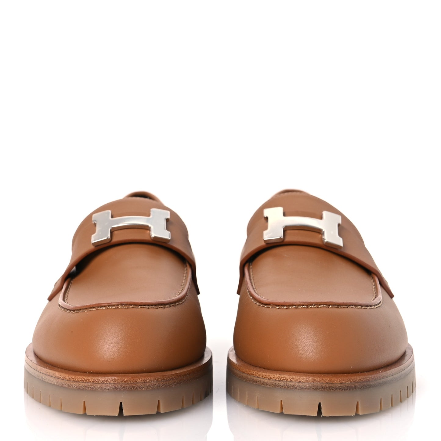 Calfskin Womens Faubourg Loafers 37 Naturel